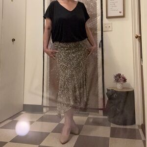 Black and White Patterned Dress